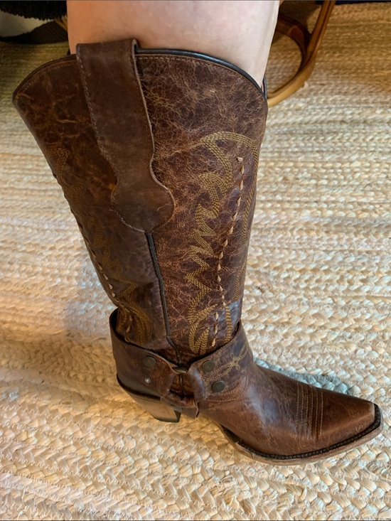 Junk Gypsy Shoes - Junk Gypsy Vagabond by Lane Brown Embroidered Heeled Snip toe Boots